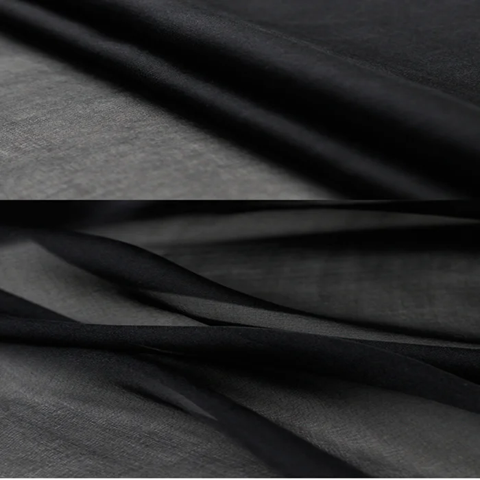 && 100% Pure Silk fabric chiffon color:BLACK,width:105--112cm,thickness:5--7mm,sell by 6m
&& 100% Pure Silk fabric chiffon color:BLACK,width:105--112cm,thickness:5--7mm,sell by 6m