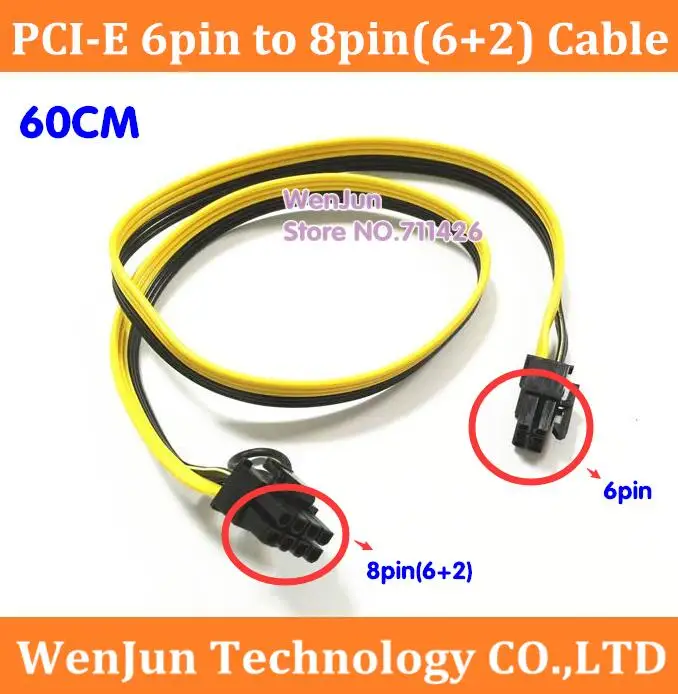 Новый GPU видеокарта PCI-E 6pin папа до 8pin (6 + 2) папа PCI-E адаптер удлинитель питания кабель 60 см 18AWG ленточный кабель
Новый GPU видеокарта PCI-E 6pin папа до 8pin (6 + 2) папа PCI-E адаптер удлинитель питания кабель 60 см 18AWG ленточный кабель