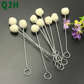 New 20pcs/bag Wool Ball Brush DIY Leather Craft Tools Dyeing Accessories Metal Handle Wool Daubers Assisted Brush
New 20pcs/bag Wool Ball Brush DIY Leather Craft Tools Dyeing Accessories Metal Handle Wool Daubers Assisted Brush