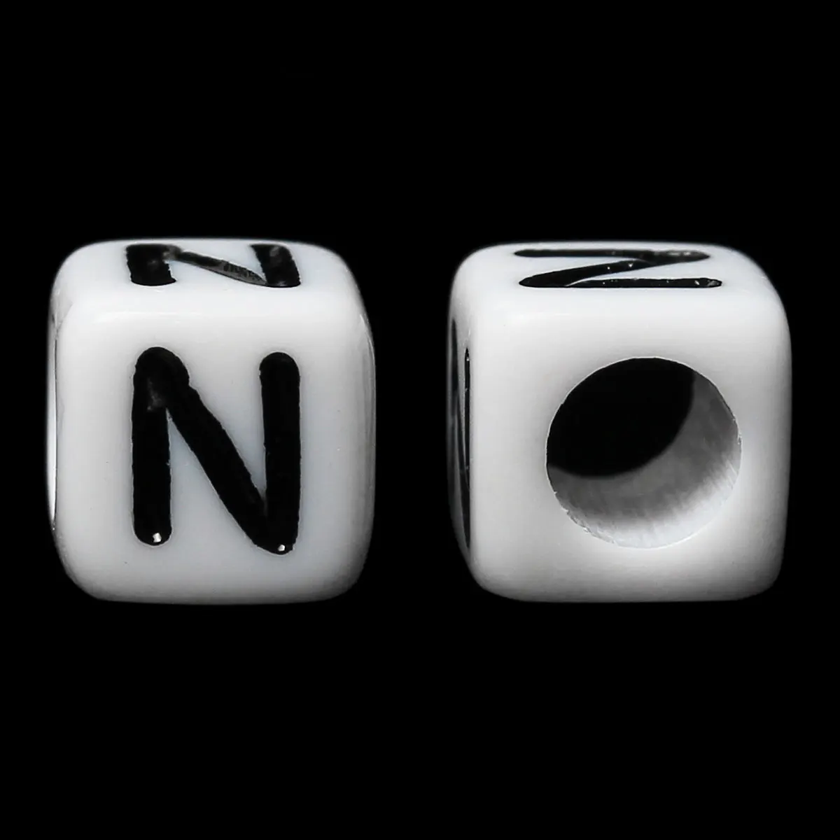 DoreenBeads Acrylic Spacer Beads Square White & Black Alphabet/Letter "N" About 6mm(2/8")x 6mm(2/8"),Hole:Approx 3.5mm,500 PCs
DoreenBeads Acrylic Spacer Beads Square White & Black Alphabet/Letter "N" About 6mm(2/8")x 6mm(2/8"),Hole:Approx 3.5mm,500 PCs