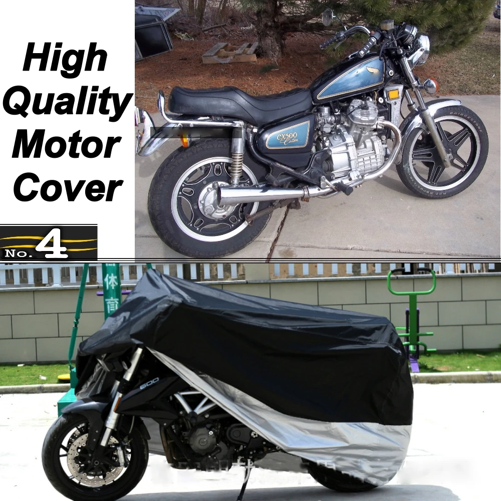 Чехол для мотоцикла Honda CX500, изготовленный на заказ, водонепроницаемый, UV / Sun/Dust/чехол для защиты от дождя, изготовлен из полиэфирной тафты
Чехол для мотоцикла Honda CX500, изготовленный на заказ, водонепроницаемый, UV / Sun/Dust/чехол для защиты от дождя, изготовлен из полиэфирной тафты