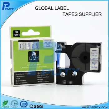 5pcs compatible DYMO label 40911~3/8'' x 23' Blue on Clear DYMO D1 label tape with top quality
5pcs compatible DYMO label 40911~3/8'' x 23' Blue on Clear DYMO D1 label tape with top quality