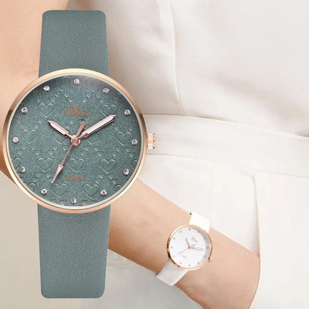 reloj mujer Fashion women watches Lady Frosted Dial Heart Shape Pattern Leather Belt Watch Quartz Watch bayan kol saati
reloj mujer Fashion women watches Lady Frosted Dial Heart Shape Pattern Leather Belt Watch Quartz Watch bayan kol saati