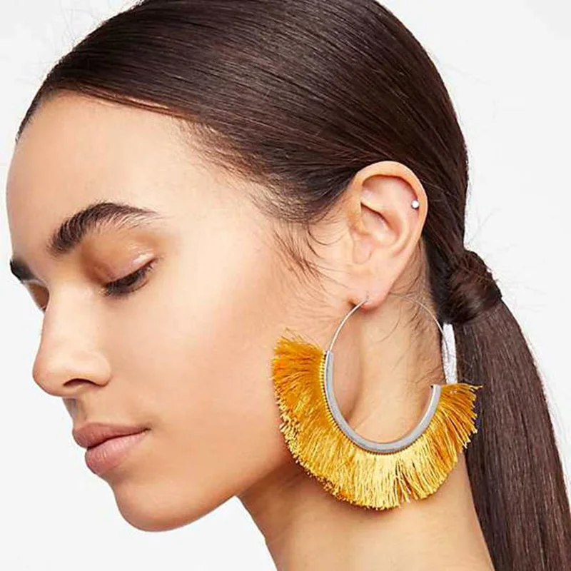 Fashion PomPom Alloy Fan Big Tassel Drop Earrings on The for Women Bohemia Waterdrop Fringe Dangles Earring Vintage Jewelry
Fashion PomPom Alloy Fan Big Tassel Drop Earrings on The for Women Bohemia Waterdrop Fringe Dangles Earring Vintage Jewelry