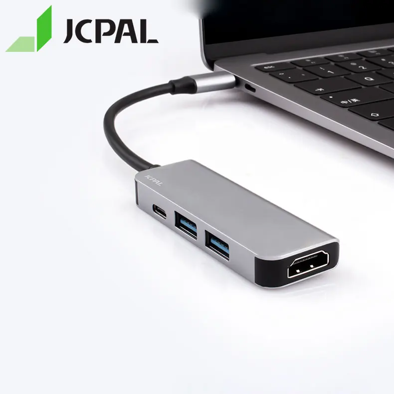JCPAL USB-C HUB with HDMI 4K USB-C PD Charger 60W Type-C to Multi USB 3.0 USB-C HUB for MacBook
JCPAL USB-C HUB with HDMI 4K USB-C PD Charger 60W Type-C to Multi USB 3.0 USB-C HUB for MacBook