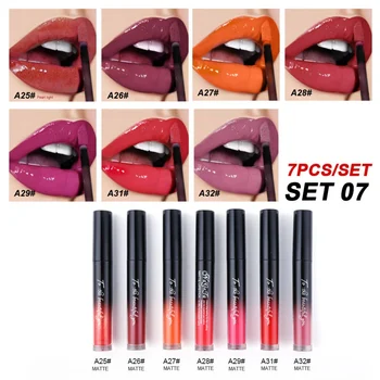 7pcs Velvet Liquid Lip Gloss Set Multicolor Matt Lipstick Makeup Non-Stick Cup Waterproof Long-Lasting Lip Kit Makeup
7pcs Velvet Liquid Lip Gloss Set Multicolor Matt Lipstick Makeup Non-Stick Cup Waterproof Long-Lasting Lip Kit Makeup