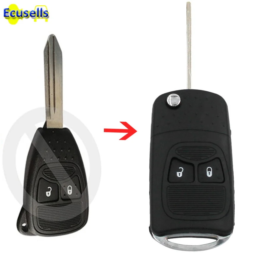 Modified Flip Folding 2 Button Remote Key Shell case fob for Chrysler for Jeep Compass Wrangler Patriot
Modified Flip Folding 2 Button Remote Key Shell case fob for Chrysler for Jeep Compass Wrangler Patriot