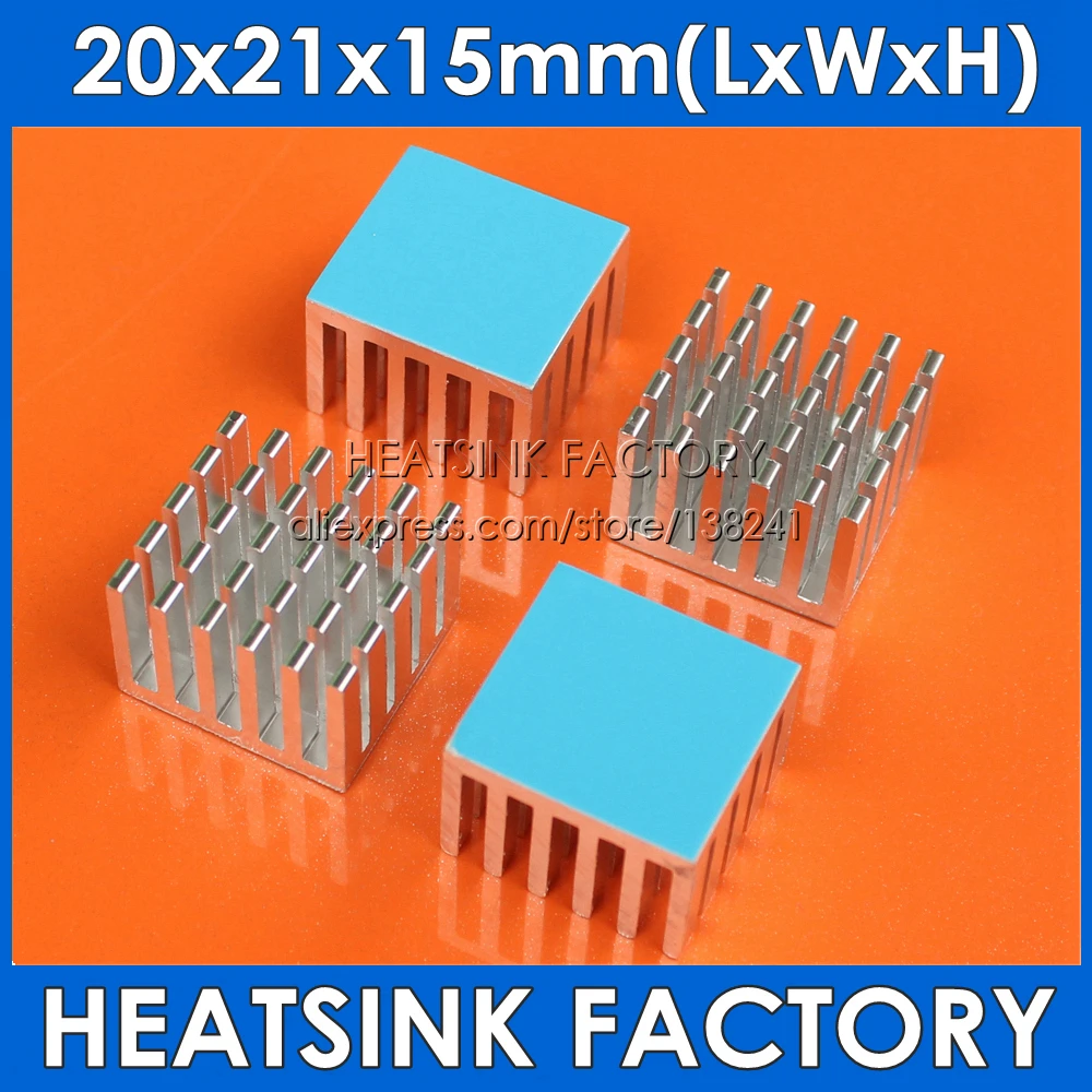HEATSINK FACTORY 5/10pcs 20x21x15mm AluminumHeat Sink Chipset Radiator Cooler With Thermal Heat Dissipation Trans
HEATSINK FACTORY 5/10pcs 20x21x15mm AluminumHeat Sink Chipset Radiator Cooler With Thermal Heat Dissipation Trans