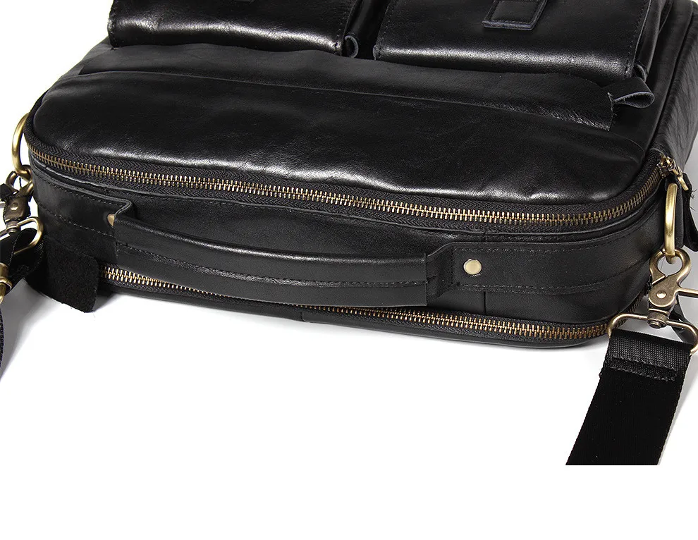Oil wax leather Briefcase (6)