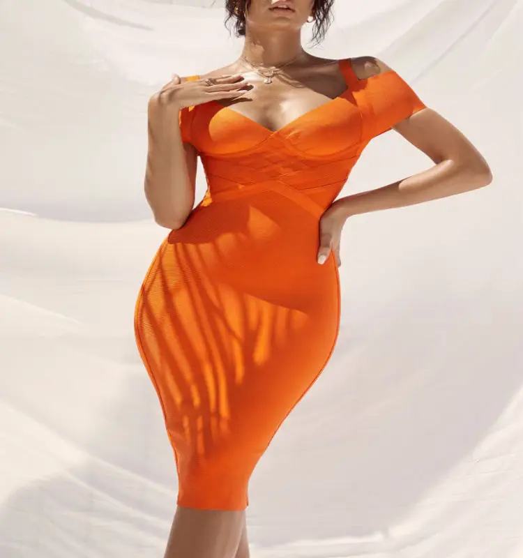 Fashion V-neck 2019 New Elegant Women Dresse Orange Rayon Sexy Slim Womens Bodycon Bandage Dress Evening Club Summer Dress
Fashion V-neck 2019 New Elegant Women Dresse Orange Rayon Sexy Slim Womens Bodycon Bandage Dress Evening Club Summer Dress