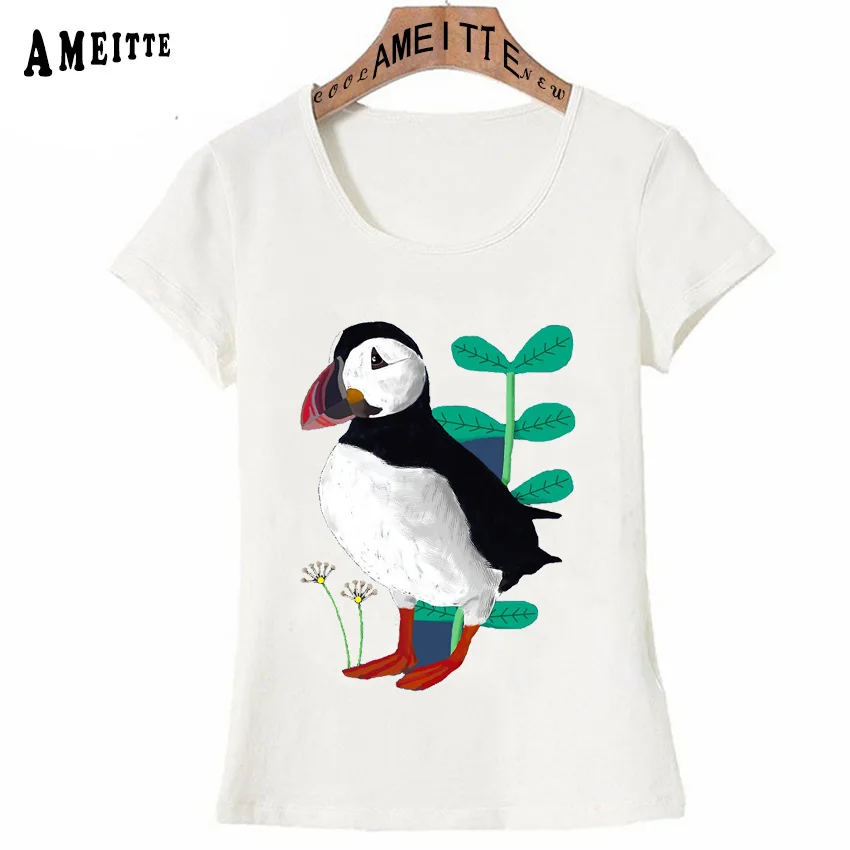 To The North Puffin Print T-Shirt Summer Fashion Women Short Sleeve Pretty Bird Design Woman Casual Tops Cute Girl Tees
To The North Puffin Print T-Shirt Summer Fashion Women Short Sleeve Pretty Bird Design Woman Casual Tops Cute Girl Tees