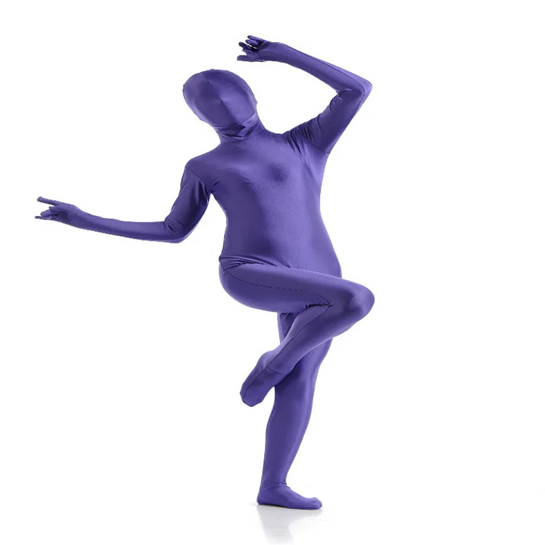 (SCF030) Blue Purple Spandex Nylon Lycra Fetish Zentai Suit Full Body Unisex Second Skin Transparent Tight
(SCF030) Blue Purple Spandex Nylon Lycra Fetish Zentai Suit Full Body Unisex Second Skin Transparent Tight
