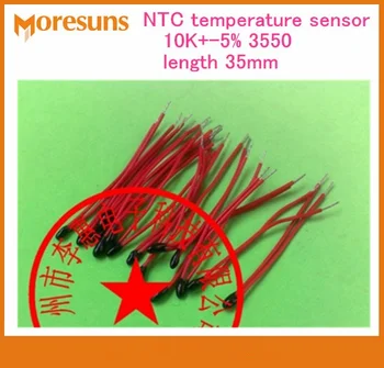 Fast Free ship 100pcs/lot NTC temperature sensor 10K+-5% 3550 1.8mmX3.0mm wire epoxy head length 35mm NTC 
Fast Free ship 100pcs/lot NTC temperature sensor 10K+-5% 3550 1.8mmX3.0mm wire epoxy head length 35mm NTC