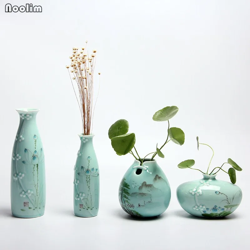NOOLIM Celadon Vase Creative Cheongsam Flower Vase Modern Chinese Ancient Vase Scindapsus Hydroponic Container Home Decoration
NOOLIM Celadon Vase Creative Cheongsam Flower Vase Modern Chinese Ancient Vase Scindapsus Hydroponic Container Home Decoration