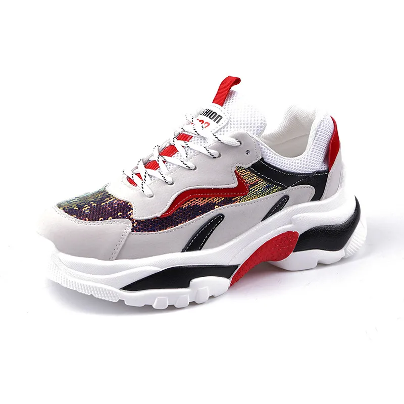 2019 spring and autumn new Korean fashion wild student casual heightening flat shoes personality sequins single shoes
2019 spring and autumn new Korean fashion wild student casual heightening flat shoes personality sequins single shoes