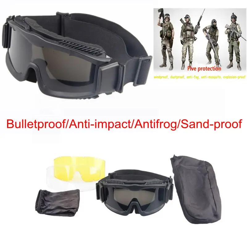 Tactical Ballistic Glasses Military Airsoft Goggles UV400 Eye Protection Men Outdoor Wargame Hunting Shooting Windproof Eyewear
Tactical Ballistic Glasses Military Airsoft Goggles UV400 Eye Protection Men Outdoor Wargame Hunting Shooting Windproof Eyewear