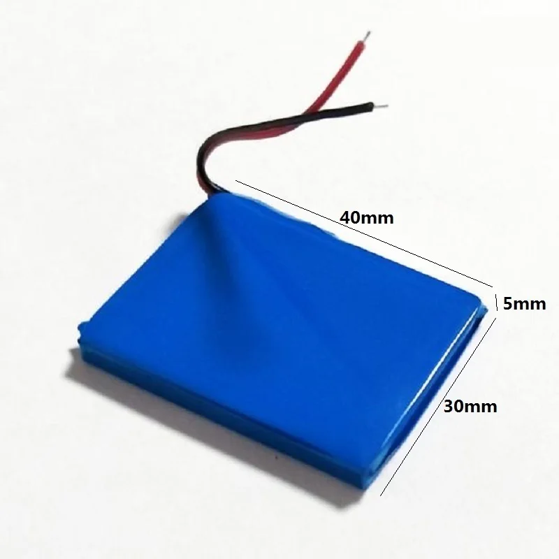 503040 Polymer Battery 053040 for Mp3 MP4 MP5 GPS Bluetooth Cell Phone 3.7V 300mAh Li-Po Rechargeable Batteria Replacement
503040 Polymer Battery 053040 for Mp3 MP4 MP5 GPS Bluetooth Cell Phone 3.7V 300mAh Li-Po Rechargeable Batteria Replacement