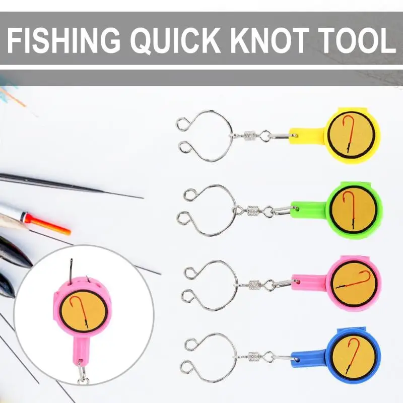 1pc Fishhook Storage Box ABS Fishing Quick Knot Tool Fast Tie Nail Knotter Cutter Fishing Device Fishing Tackle 2019