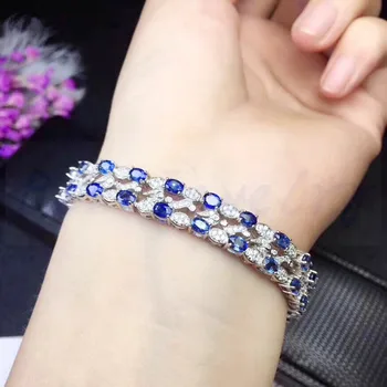 Sapphire bracelet Free shipping Natural real sapphire 925 sterling silver 0.35ct*32pcs gemstone For men or women #SB18101601
Sapphire bracelet Free shipping Natural real sapphire 925 sterling silver 0.35ct*32pcs gemstone For men or women #SB18101601