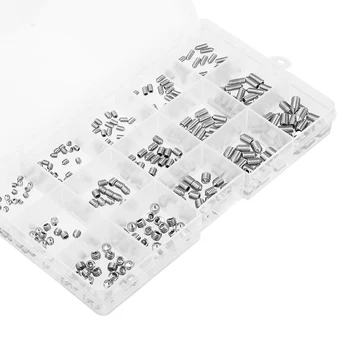 300Pcs M3/M4/M5 Allen Hex Socket Set Grub Screw Cone Point 3-10mm Assortment Kit for Faucet Light Fixture Home Repair Fastener
300Pcs M3/M4/M5 Allen Hex Socket Set Grub Screw Cone Point 3-10mm Assortment Kit for Faucet Light Fixture Home Repair Fastener