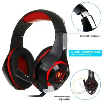 Studyset 3.5mm Gaming Earphone Gaming Headset Xbox One Headset with Microphone for PC PS4 Laptop Phone
Studyset 3.5mm Gaming Earphone Gaming Headset Xbox One Headset with Microphone for PC PS4 Laptop Phone