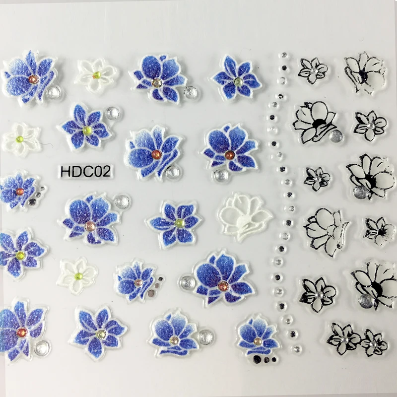 24Sheets Top Quality Nail Sticker NO.HDC1-HDC24 3D Sticker For Nails Crystal Nail Art Decorations 3D Self-Adhesive Nail Stickers
24Sheets Top Quality Nail Sticker NO.HDC1-HDC24 3D Sticker For Nails Crystal Nail Art Decorations 3D Self-Adhesive Nail Stickers