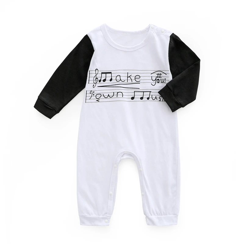 Newborn Rompers Autumn Cartoon Tabs Infant Baby Clothes Music score Printed Long-sleeve Girls Boys Jumpsuit Kids Romper
Newborn Rompers Autumn Cartoon Tabs Infant Baby Clothes Music score Printed Long-sleeve Girls Boys Jumpsuit Kids Romper