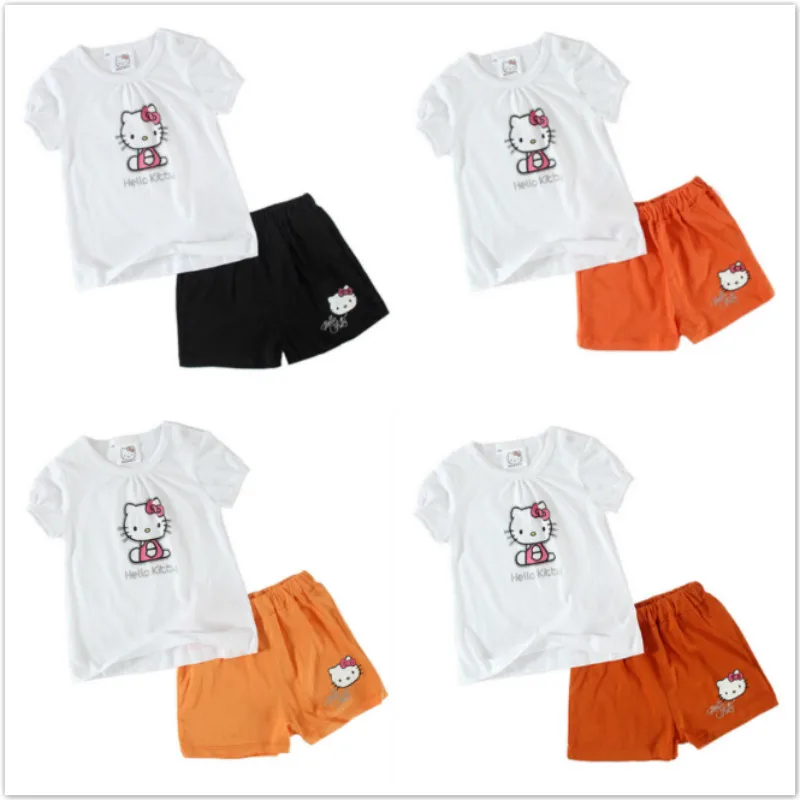 Summer Baby Girls Clothes Sets Hello Kitty Children Clothing Sets Cotton Girls Short Sleeve T-Shirts+Shorts 2 Pcs Suits For 1-3T
Summer Baby Girls Clothes Sets Hello Kitty Children Clothing Sets Cotton Girls Short Sleeve T-Shirts+Shorts 2 Pcs Suits For 1-3T