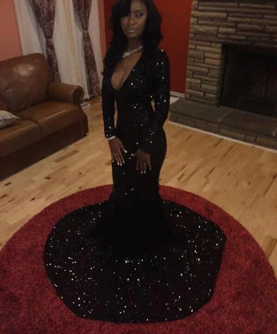 fast shipping in stock balck sequins discount long sleeves mermaid cheap prom gown evening dress
fast shipping in stock balck sequins discount long sleeves mermaid cheap prom gown evening dress