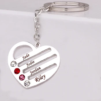 Can Custom Four Names & Birthstones Gift for Family Friends Personality Heart Key Chain YP3190
Can Custom Four Names & Birthstones Gift for Family Friends Personality Heart Key Chain YP3190