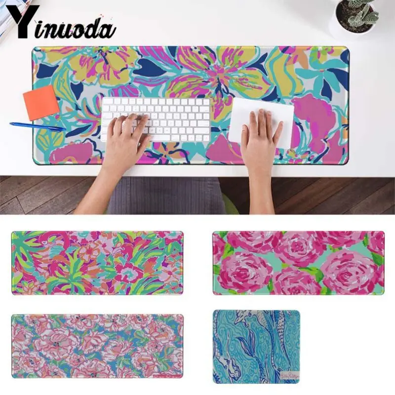 

Yinuoda lilly Flower Fish pulitzer Office Mice Gamer Soft Mouse Pad Size for 180*220 200*250 250*290 300*900 and 400*900*2mm