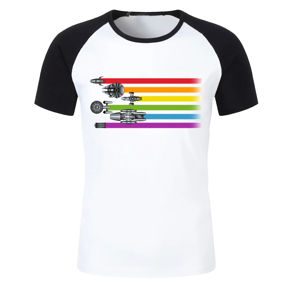 Men's T Shirt Spaceship Rainbow Pride Serenity Millennial Falcon Battlestar Galactica Artsy Awesome Artwork Printed Tee
Men's T Shirt Spaceship Rainbow Pride Serenity Millennial Falcon Battlestar Galactica Artsy Awesome Artwork Printed Tee