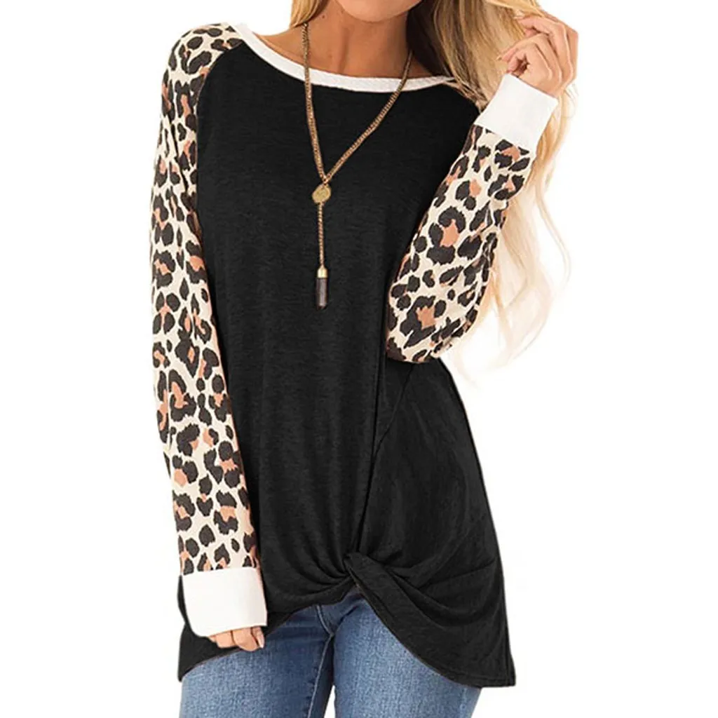 JAYCOSIN t shirts women 2019 summer Sexy O-Neck Cotton Leopard Long Sleeve Plus Size Tops Bloues casual T Shirt Hot selling
JAYCOSIN t shirts women 2019 summer Sexy O-Neck Cotton Leopard Long Sleeve Plus Size Tops Bloues casual T Shirt Hot selling