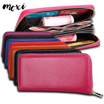 Moxi Women Wallet Genuine Leather Purse Money Bag Candy Color Zipper Card Holder Wrist Phone Pocket Cowskin Credit Card Bag
Moxi Women Wallet Genuine Leather Purse Money Bag Candy Color Zipper Card Holder Wrist Phone Pocket Cowskin Credit Card Bag