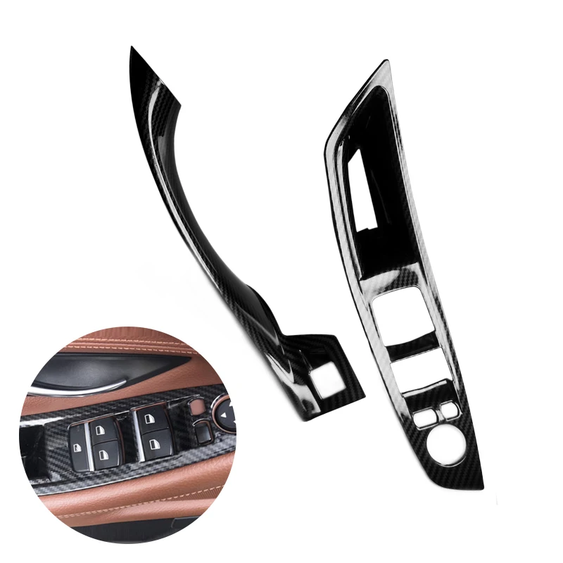For BMW 5 Series F10 F18 2011 2012 - 2014 2015 2016 2017 Carbon Fiber Texture Car Interior Door Pull Handle Protective Cover
For BMW 5 Series F10 F18 2011 2012 - 2014 2015 2016 2017 Carbon Fiber Texture Car Interior Door Pull Handle Protective Cover