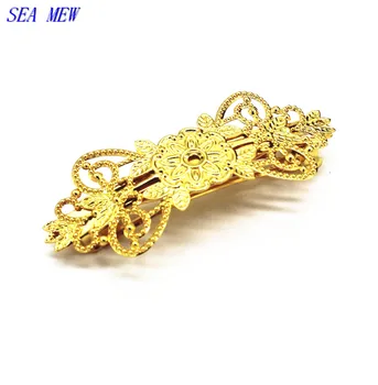 SEA MEW 10 PCS 31mm*79mm Hairgrips Vintage Copper Filigree Flower Charm 6 Colors Plated Spring Clip For Women
SEA MEW 10 PCS 31mm*79mm Hairgrips Vintage Copper Filigree Flower Charm 6 Colors Plated Spring Clip For Women