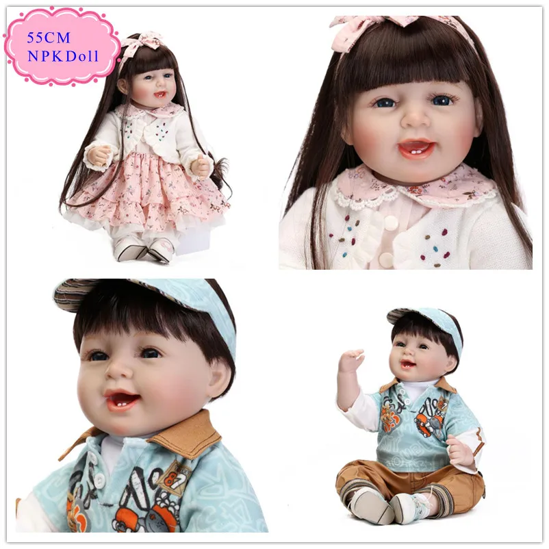 China Origin 55cm 22'' Real Baby Dolls For Sale With Unique Design Baby Doll Clothes Free Shipping Reborn Toddler Dolls For Kids
China Origin 55cm 22'' Real Baby Dolls For Sale With Unique Design Baby Doll Clothes Free Shipping Reborn Toddler Dolls For Kids