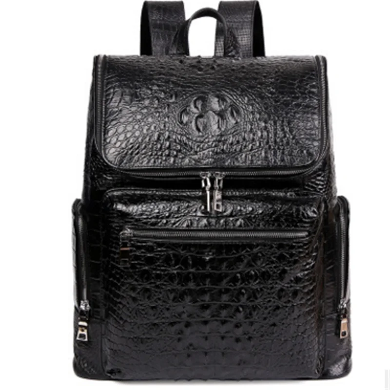 New Style Men Backpack First Layer Cow Leather Causal Large Capacity Travel Bags Double Zipper Genuine LeatherAlligator Backpack
New Style Men Backpack First Layer Cow Leather Causal Large Capacity Travel Bags Double Zipper Genuine LeatherAlligator Backpack