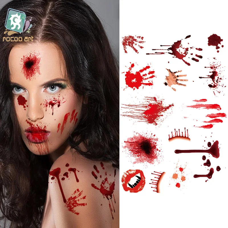 SC816-937 Hallowmas Horrible Terrible Blood Hand Print Scar Snake Designer Chest Body Art Temporary Tattoo Stickers Tatoos Taty
SC816-937 Hallowmas Horrible Terrible Blood Hand Print Scar Snake Designer Chest Body Art Temporary Tattoo Stickers Tatoos Taty