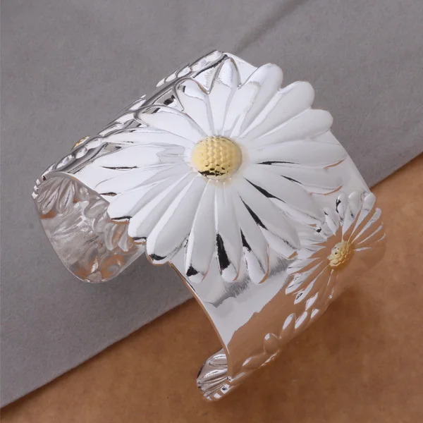 AB151 Trendy wholesale silver bracelet, 925 silver fashion jewelry Extra large chrysanthemum /cuyalmfa aizajaga
AB151 Trendy wholesale silver bracelet, 925 silver fashion jewelry Extra large chrysanthemum /cuyalmfa aizajaga