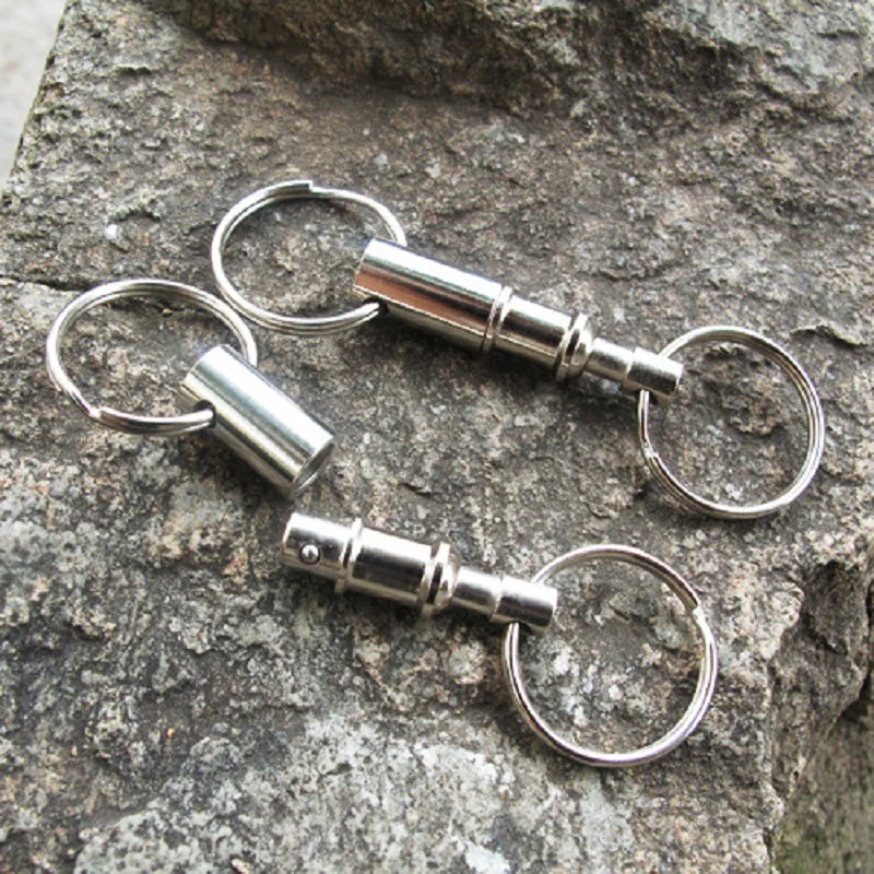 1PCs Quick Disconnect Key EDC Outdoor Portable Tool Double ring fast Release EDC Key Ring Metal Buckle Points
1PCs Quick Disconnect Key EDC Outdoor Portable Tool Double ring fast Release EDC Key Ring Metal Buckle Points
