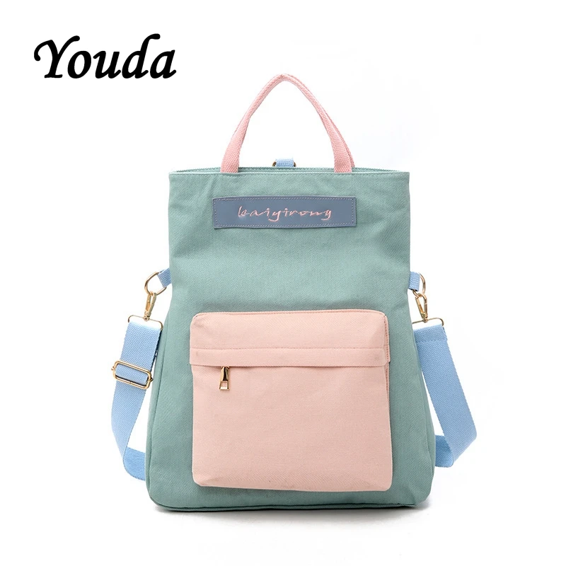 Youda Multi Purpose Canvas Bag College Style Shoulder Messenger Bags Simple Color Matching Large Capacity Handbag Portable Tote
Youda Multi Purpose Canvas Bag College Style Shoulder Messenger Bags Simple Color Matching Large Capacity Handbag Portable Tote