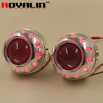 ROYALIN Car Styling 2.5'' Bixenon Projector Lens H1 Mini Lenses w/ Angel Eyes 95mm Red White Blue for H4 H7 Auto Lamp Retrofit
ROYALIN Car Styling 2.5'' Bixenon Projector Lens H1 Mini Lenses w/ Angel Eyes 95mm Red White Blue for H4 H7 Auto Lamp Retrofit