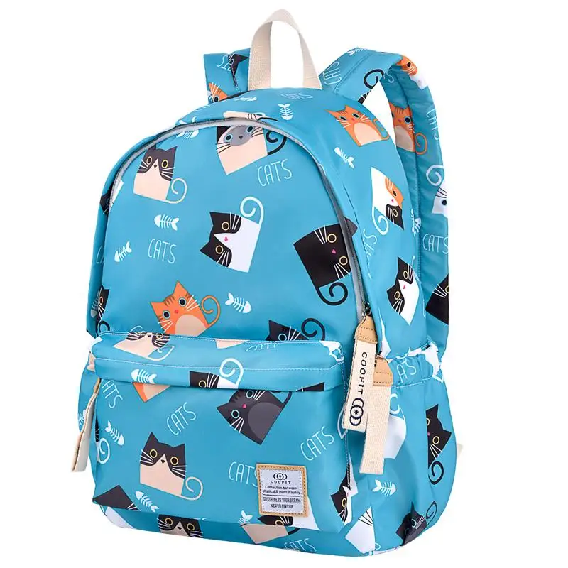Cute Cartoon Cat Print Women Backpack Animals Nylon School Bookbag For Children Girls Kids Teenagers Lightweight Rucksacks 2018
Cute Cartoon Cat Print Women Backpack Animals Nylon School Bookbag For Children Girls Kids Teenagers Lightweight Rucksacks 2018