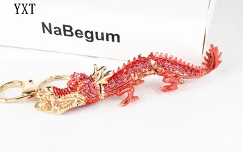 New Red Chinese Long Dragon Cute Crystal Rhinestone Charm Pendant Purse Bag Car Key Ring Chain Wedding Party Gift
New Red Chinese Long Dragon Cute Crystal Rhinestone Charm Pendant Purse Bag Car Key Ring Chain Wedding Party Gift