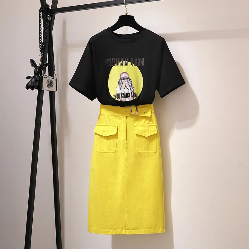 New Spring Summer Fashion Women's Sets Geometric Printing Short Sleeve T-shirt + Slim Hip Pencil Skirts Students Suits
New Spring Summer Fashion Women's Sets Geometric Printing Short Sleeve T-shirt + Slim Hip Pencil Skirts Students Suits