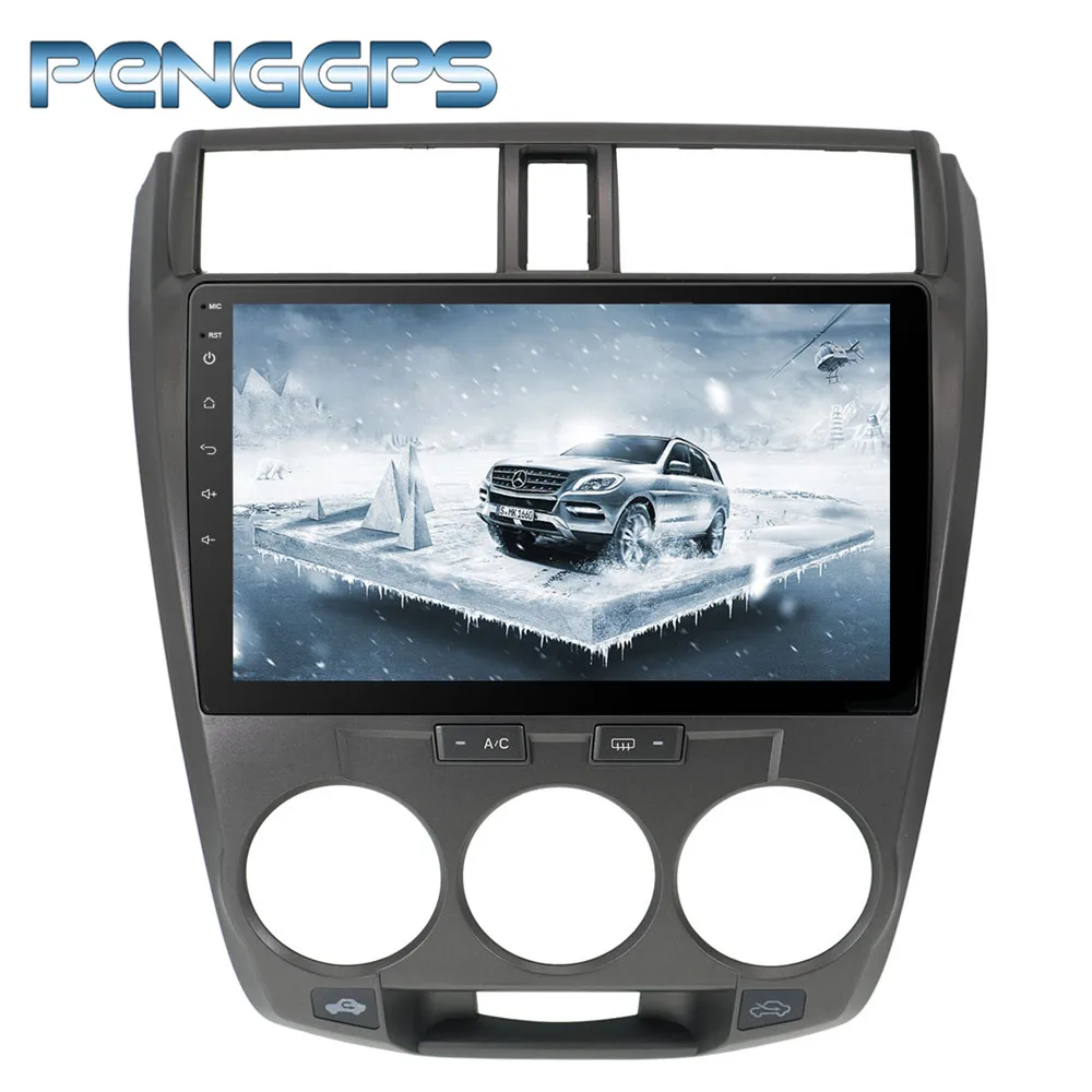 Octa Core 2 Din 10.2 INCH Stereo Android 8.0 Car Radio for Honda City 2008-2014 GPS Navigation CD DVD Player FM | Автомобили и