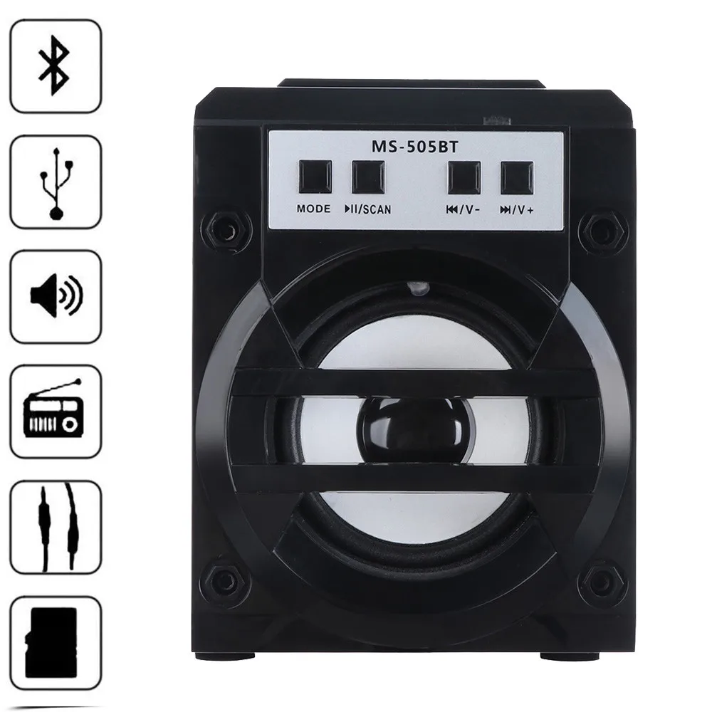 Открытый Bluetooth беспроводной портативный динамик супер бас с USB/TF/AUX/FM радио 5 9 |
