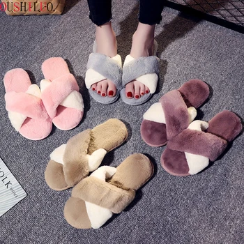 Women Slippers Winter Flat Shoes Funny Home slippers Female Indoor Shoes Fur Slides Warm Soft Slip On Pink Ladies Slides 2019
Women Slippers Winter Flat Shoes Funny Home slippers Female Indoor Shoes Fur Slides Warm Soft Slip On Pink Ladies Slides 2019