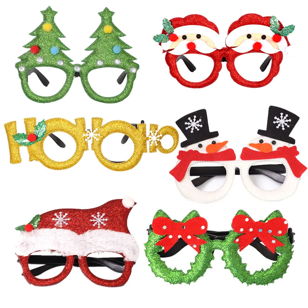 Christmas Decorations Adult Children Party Toys Santa Snowman Antler Glasses Festival Decoration
Christmas Decorations Adult Children Party Toys Santa Snowman Antler Glasses Festival Decoration